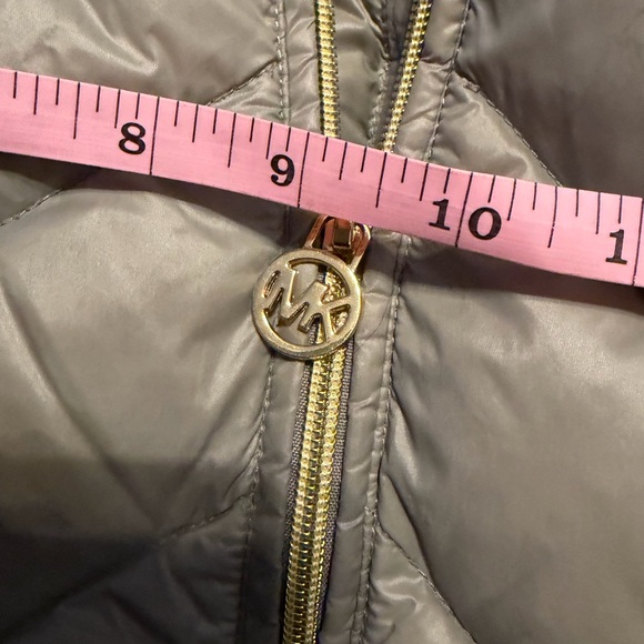 Michael Kors Jacket Womens Gray Packable Down Fill Puffer Coat Hoodie Quilted - Picture 4 of 11